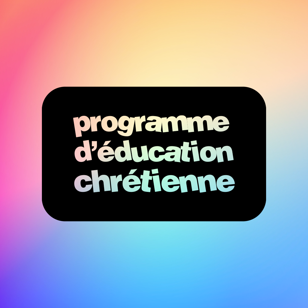 Programme education chretienne